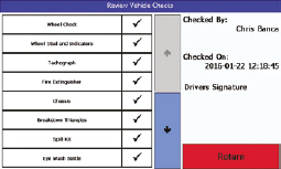 Review Vehicle Checks Screenshot